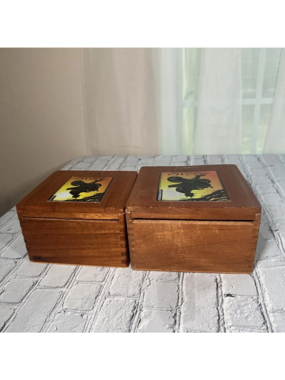 Acid EMPTY Cigar Box Lot Of 2 By Drew Estate Wood Crafts Storage Blondie & Atom